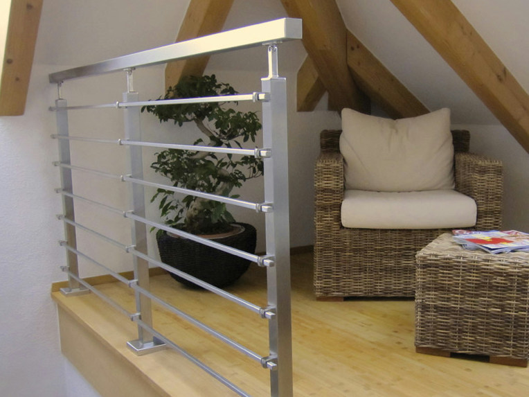 Elementi In Acciaio Inox Per Protezione Privacy Giardino - Set Fissaggio Per Pali Romo, Riva, Novo, Longlife - 2
